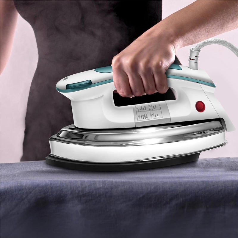 Wipro Elato GD203 1200 Watt Heavyweight Dry Iron Quick Heat Up Anti Bacterial German Weilburger Dual Coated Soleplate5 Modes Dry Iron PressWrinkle Free Clothes in One Shot 2 Year WarrantyBlue - Image 3