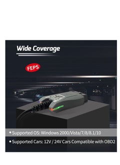 Y&D OBD to USB Power Cable Adapter, OBD2 Male Female Connector, for for-Scan HS/MS-CAN Auto Switch  - Image 4