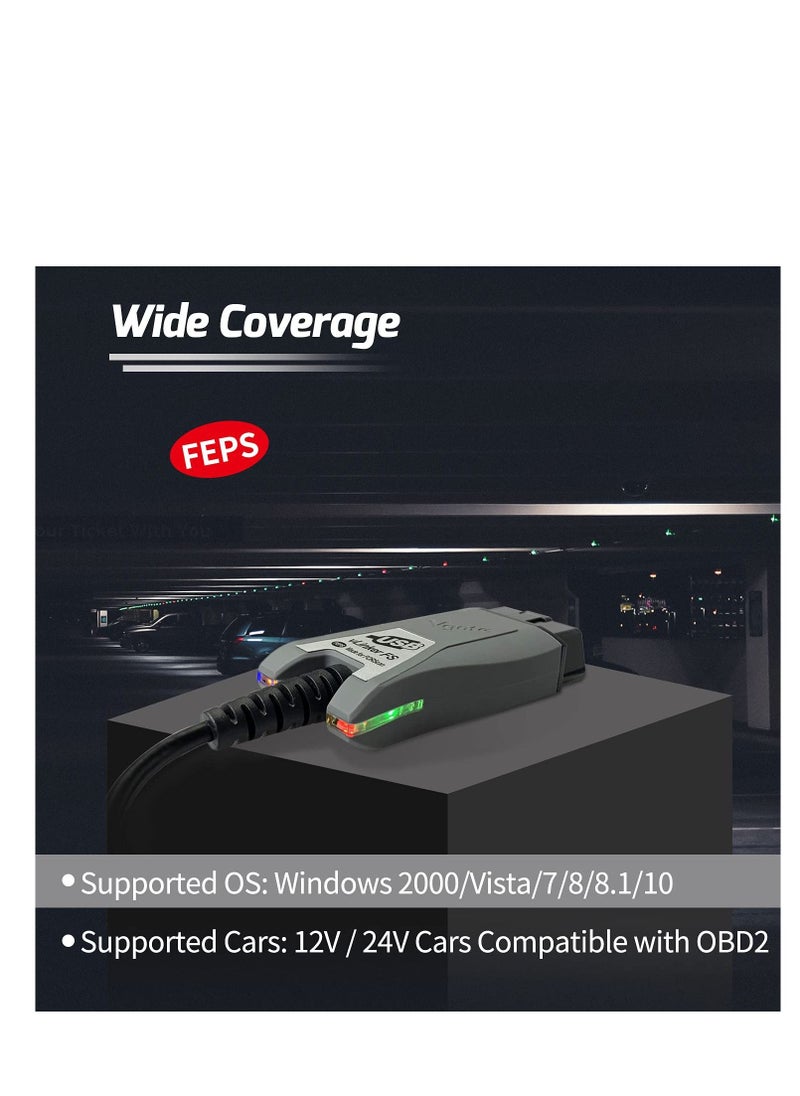 Y&D - OBD to USB Power Cable Adapter, OBD2 Male Female Connector, for for-Scan HS/MS-CAN Auto Switch - Image 1