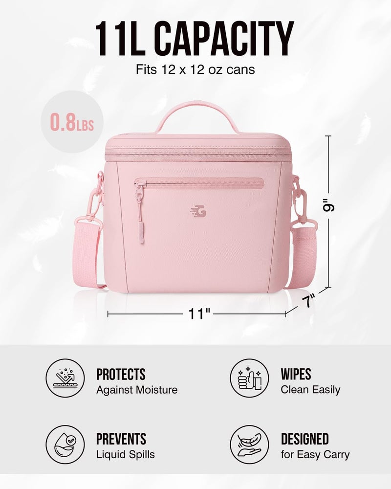 GLORIEROO Insulated Lunch Box Bag Women Girls - Waterproof Leakproof Lightweight Reusable Cooler for School Work Picnic - Back to School - Image 5