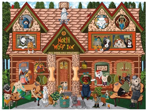 Ceaco Woof N Wag North Woof Inn 300 Piece Jigsaw Puzzle - Image 5