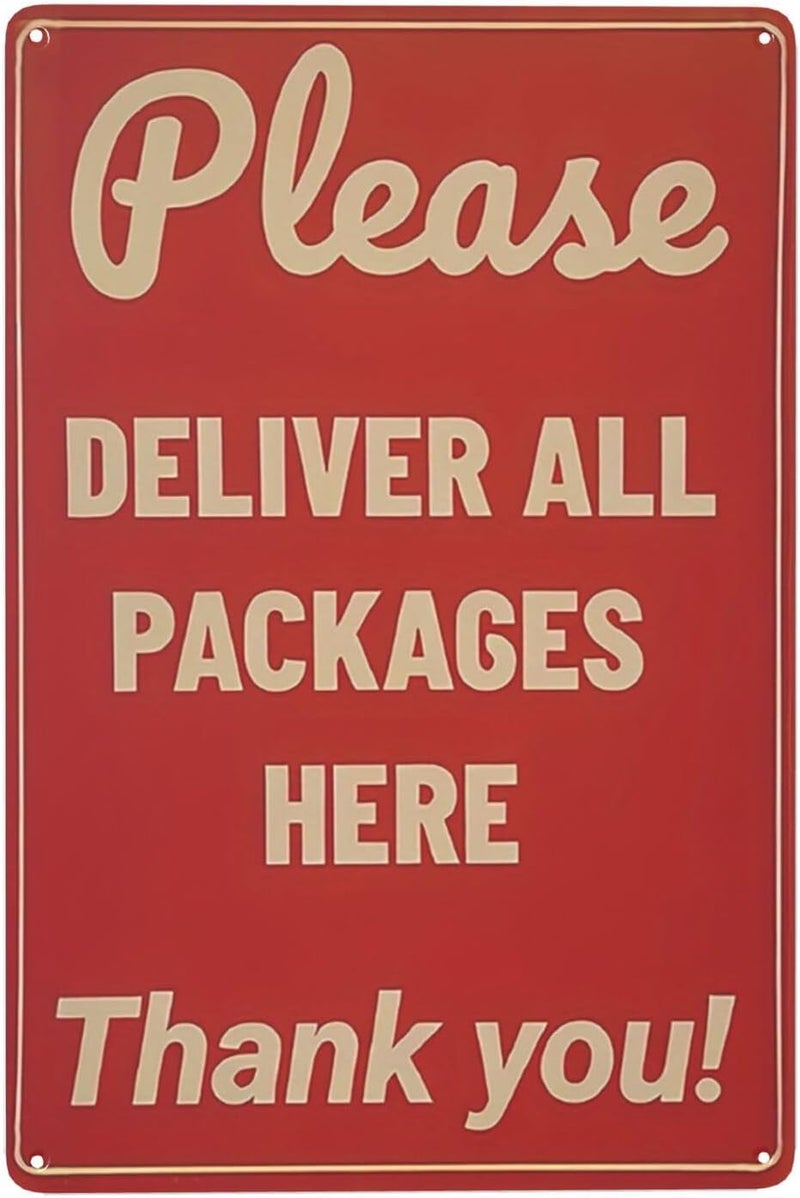 JACKGOLD Customer Pick Up Sign - Quick Install Metal Tin Safety Sign,UV-Resistant, Waterproof, 12” X 8” Customer Pick Up Here Signs for Business Office Home Cafe Man Cave Bar Club Restaurant Hotel - Image 1