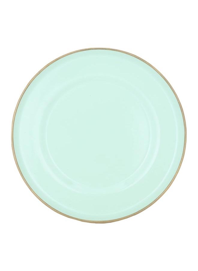 Alsaif Steel Serving Plate 20 Cm Round Light Green  - Image 2