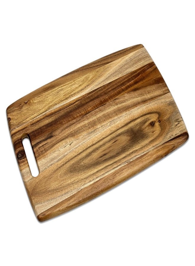 بامبو لوح تقطيع من خشب الجوز الصلب من بام آند بو، بمقبض، قابل للعكس (14 بوصة × 9.5 بوصة). - Image 1