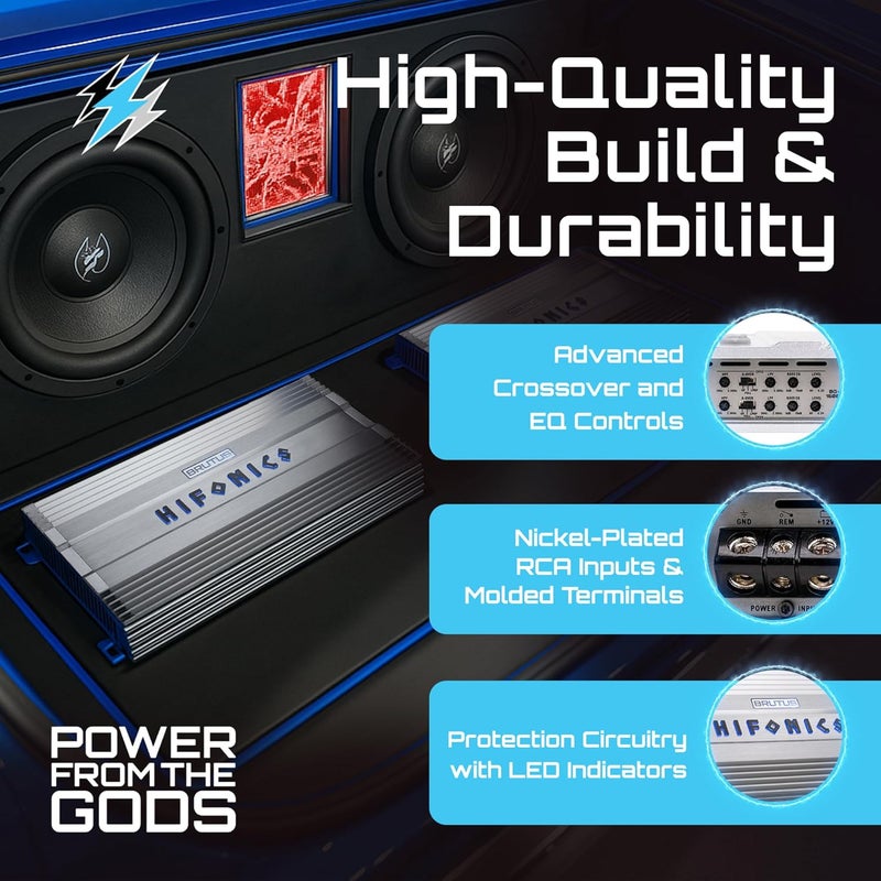 Hifonics Brutus BG-1600.4 1600 Watt Four Channel Amplifier - Image 3