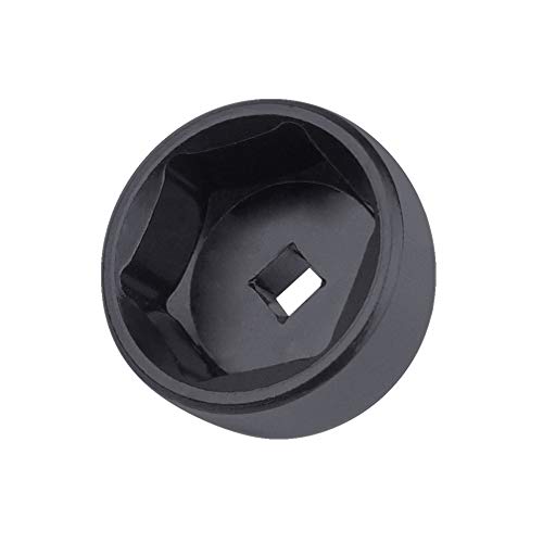 Ibetter 32mm 6-Point Socket, Low Profile Oil Filter Wrench，3/8" Drive Oil Filter Removal Tool For GM, Volkswagen, Pontiac Chevrolet, Saturn, Pontiac, Saab and All With 32mm Oil Filter Caps (Black) - Image 1