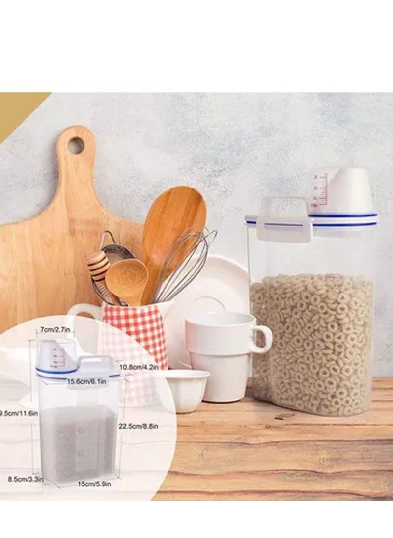 co arma - 5-Piece Rice and Cereal Storage Container Set with Measuring Cup - Image 1