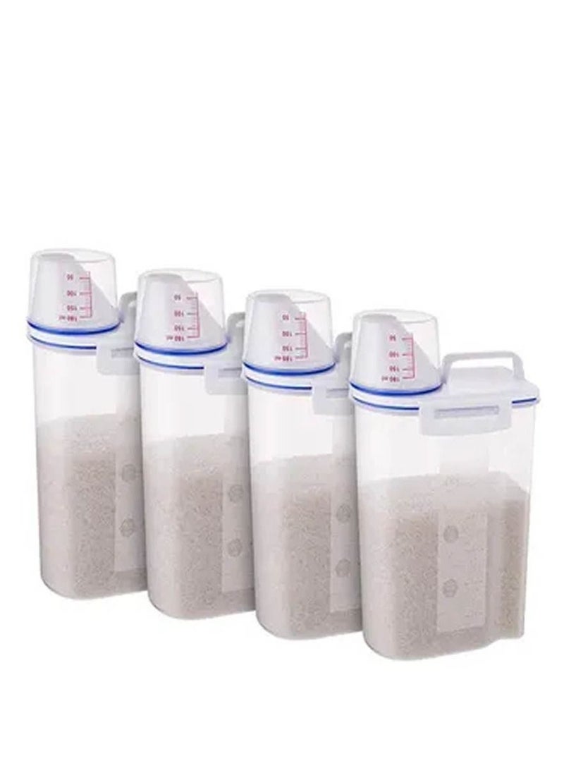 co arma - 5-Piece Rice and Cereal Storage Container Set with Measuring Cup - Image 1
