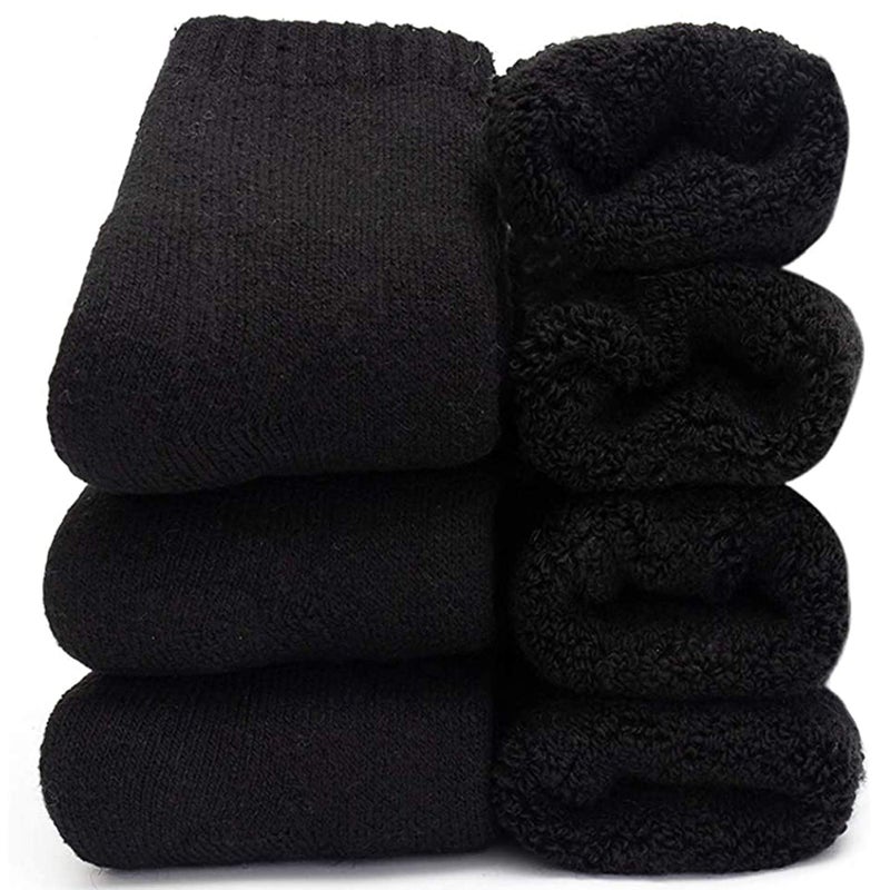 Yoicy Mens Heavy Thick Wool Socks - Soft Warm Comfort Winter Crew Socks (Pack of 3/5),Multicolor,One Size 7-12 - Image 1