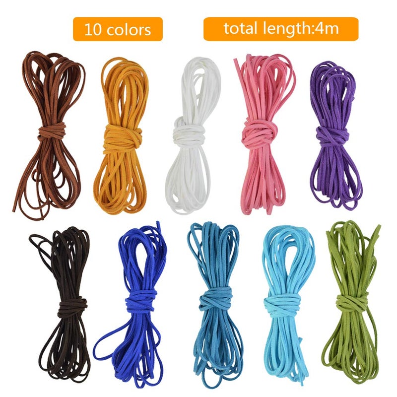 Nydotd 125Pcs Dream Catcher Making Kit, 15 Pcs Metal Rings Hoops Macrame Ring in 5 Size Gold, 100pcs 6 Styled Feathers, 10 Pcs 3 mm Faux Suede Cord for Dream Catcher Crafts Birthday Party - Image 4