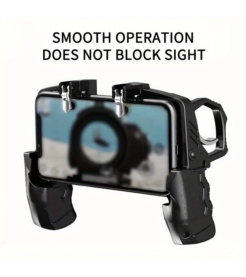 Black Ergonomic Phone Grip Wireless Mobile Game Controller with Trigger for PUBG - Image 5