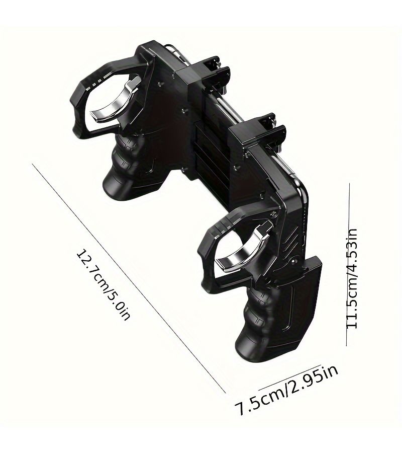 Black Ergonomic Phone Grip Wireless Mobile Game Controller with Trigger for PUBG - Image 2