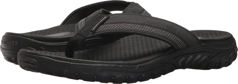 SKECHERS سكيشرز رجال فيت-ريغاي-كوبانو سكيشرز رجال ريلكست فيت ريغاي فليب فلوب، أسود، 10 أمريكي - Image 5