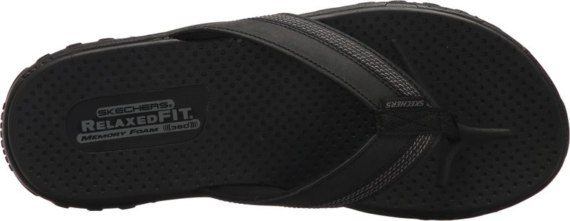 SKECHERS سكيشرز رجال فيت-ريغاي-كوبانو سكيشرز رجال ريلكست فيت ريغاي فليب فلوب، أسود، 10 أمريكي - Image 2