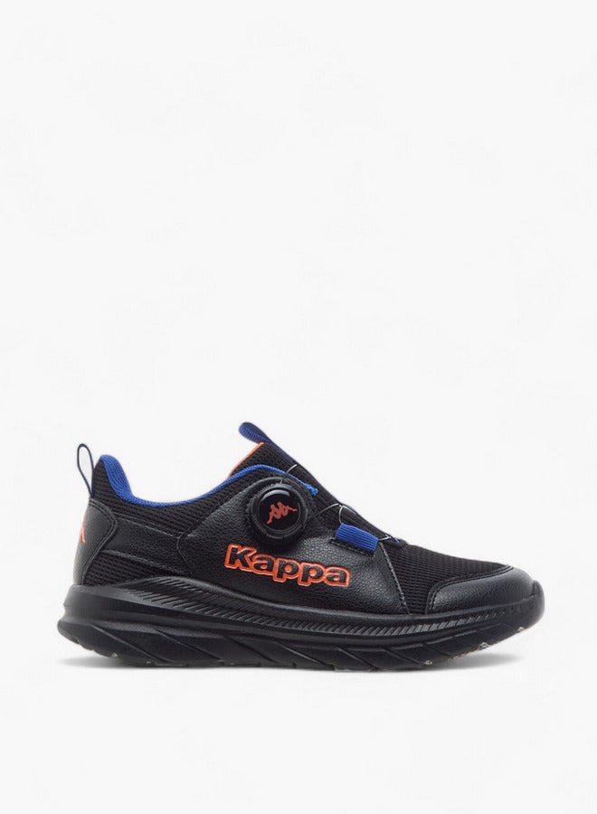 Kappa Boys' Logo Detail Sports Shoes with Rotating Buckle Closure  - Image 3