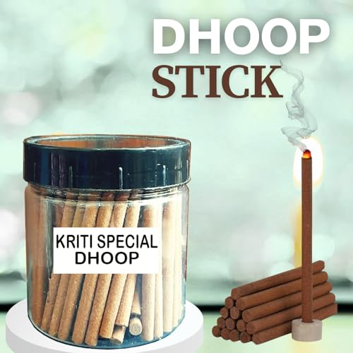 Kriti Creations Special Bambooless Incense Sticks - Lavender | Dhoop Sticks for Pooja | Long Lasting Fragrance | Dhoop Holder Inside | No Charcoal & Bamboo | Kriti Spical Dhoop Jar-150gm - Image 4