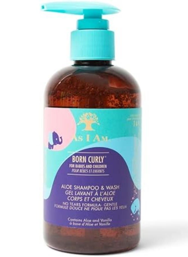 آز أي آم شامبو وغسول بورن كيرلي بالصبار 240 مل