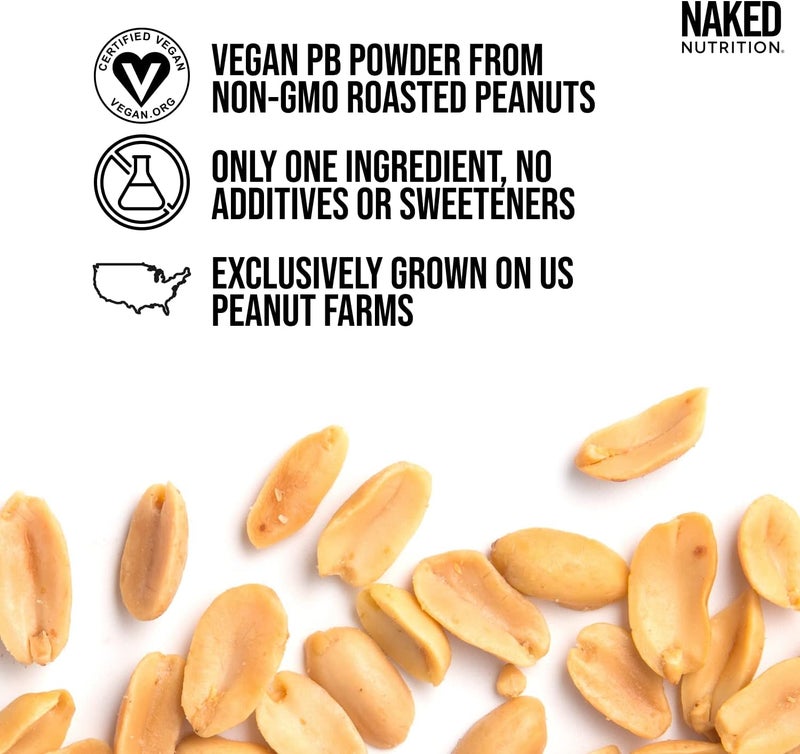 Nakd زبدة الفول السوداني المسحوقة Naked PB - 2 رطل - Image 3