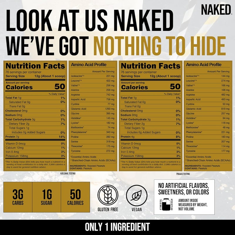 Nakd زبدة الفول السوداني المسحوقة Naked PB - 2 رطل - Image 5