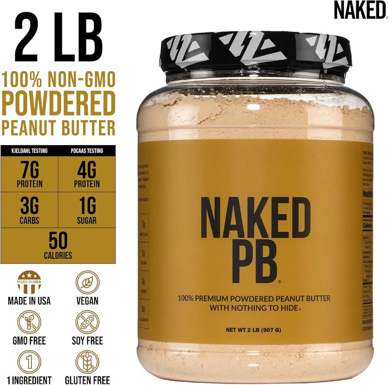 Nakd زبدة الفول السوداني المسحوقة Naked PB - 2 رطل - Image 4