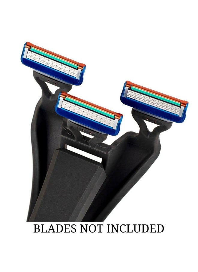 Backrover Back Shaver For Men ; Razor Extension Handle For 3 5Blade Cartridges To Shave Your Back ; Fits Gillette Fusion Proglide Skinguard Proshield & Schick Hydro Connect ; No More Dull Blades