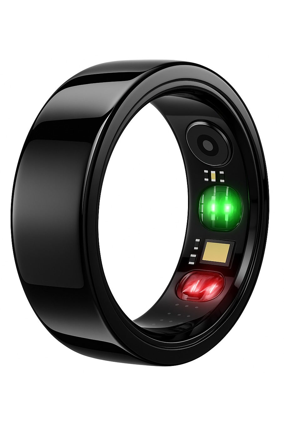 TCH Smart Ring IRing R20 Health & Fitness Tracker for Men and Women, Sleep Monitoring, Heart Rate & Blood Oxygen, Pressure, Stress Tracking, Waterproof, 7 Days Battery Life (Deep Grey-R20-08)