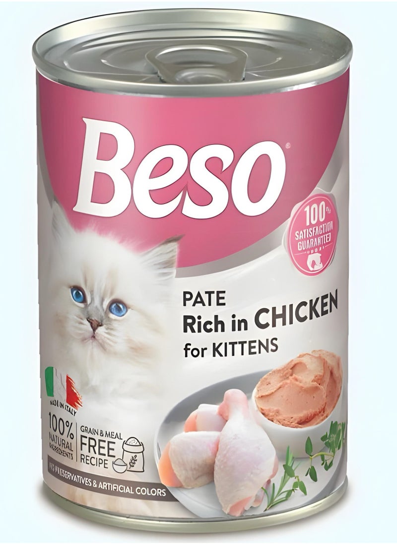 Beso Wet cat food (12 packs) - Beso - Chicken for small cats - 12 × 400g  - Image 2