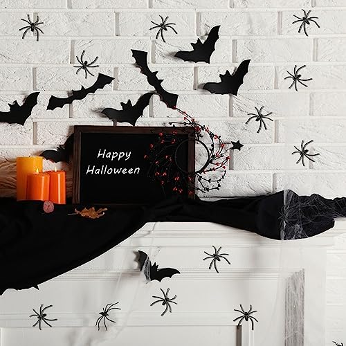 Bilipala Scary Plastic Spiders Small Fake Spider Joke Toys for Prank, Pack of 20 - Image 4