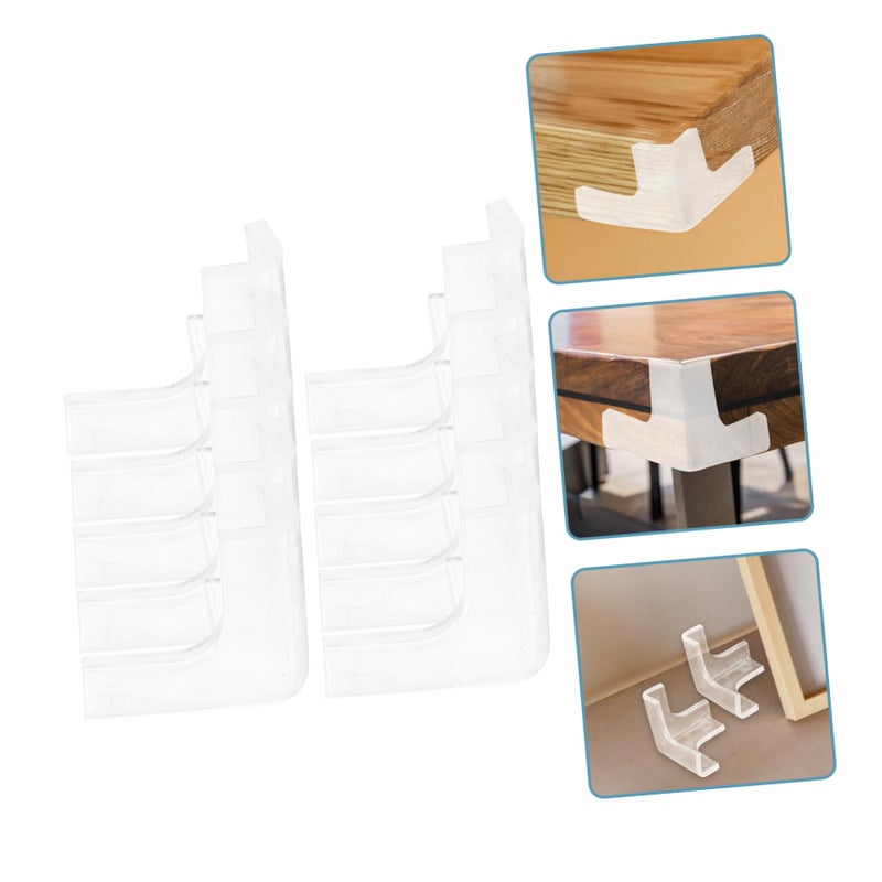 Transparent Flexible Picture Frame Corner Protectors 20 Pieces Furniture Bumpers For Safe Display - Image 4