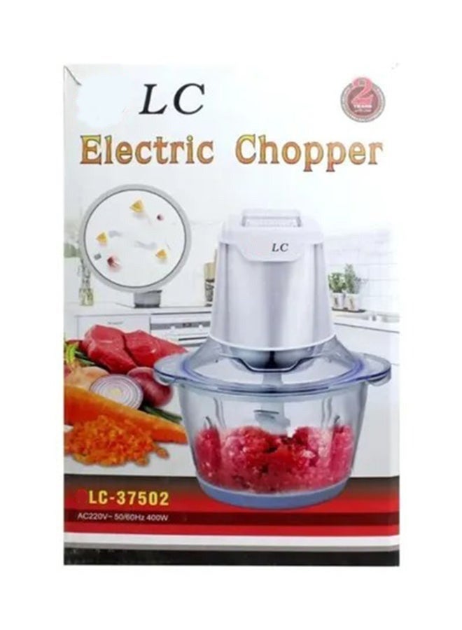 ال سي فرامة طعام كهربائية مع وعاء زجاجي للّحوم والخضروات - Image 2