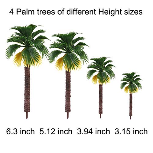 AnyBack Model Trees, Miniature Trees, Rainforest Trees, Diorama Models Trees, Architecture Trees, Model Landscape Railroad Railways Train Scenery Scale Trees with No Stands 12 Set - Image 3