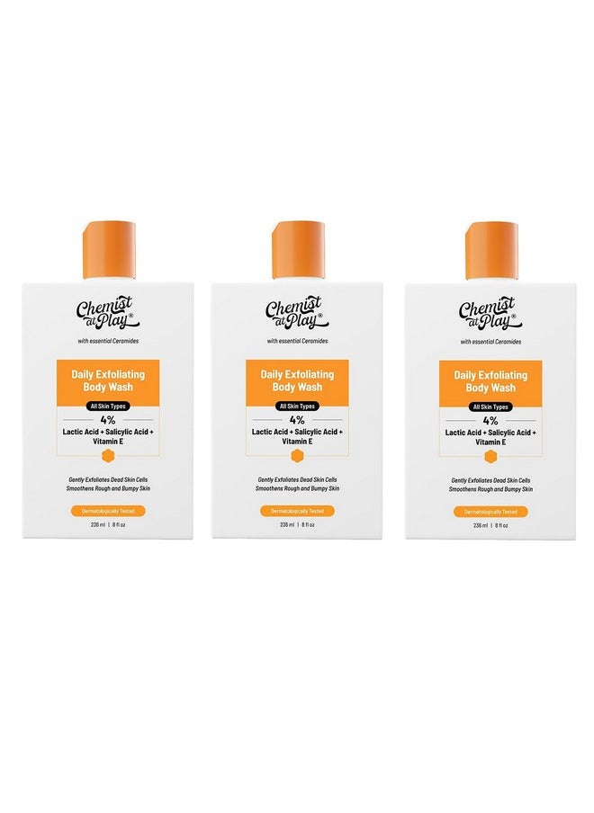 1% Salicylic Acid Exfoliating Body Wash | Enriched With Vitamin E & Murumuru | Gentle Exfoliating Shower Gel | Prevents Dry,Rough & Bumpy Skin | 236Ml (Pack Of 3) - pzsku/Z7D954BB490D29587637CZ/45/_/1735816970/53e24c34-af8f-41f9-b469-07d3baaca501