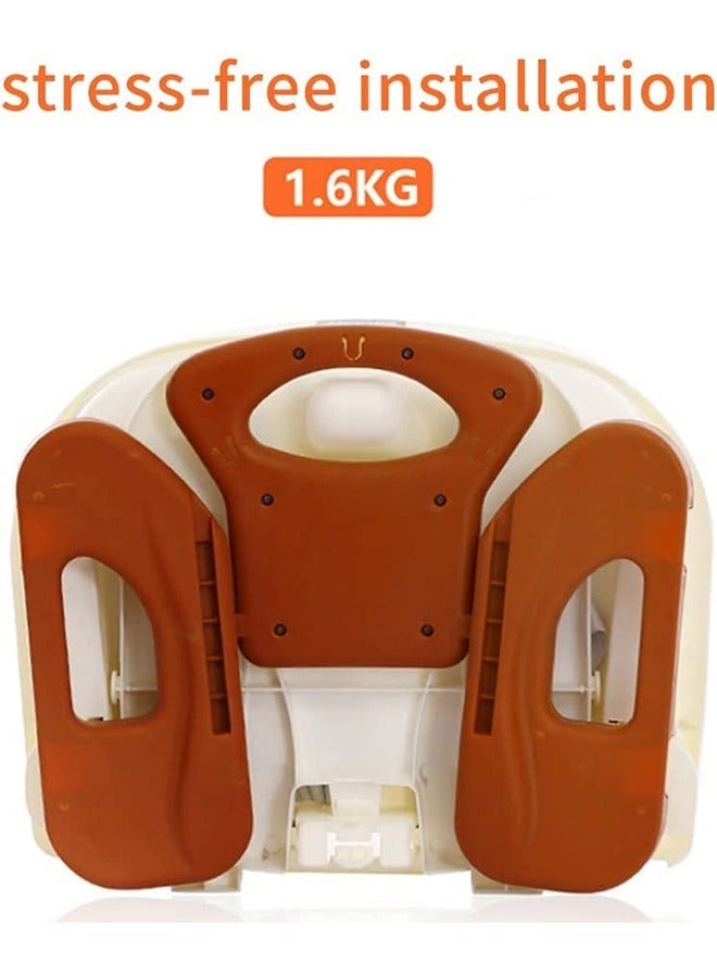 MIXDE Dining Booster Chair For Infant With Tray, 6 Months To 4 Years, White/Brown - Image 5