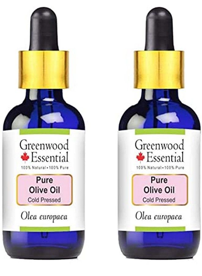 Greenwood Essential زيت الزيتون النقي (أوليا يوروبيا) 100% l درجة علاجية معصورة على البارد للعناية الشخصية 100 مل (عبوة من 2) - Image 2