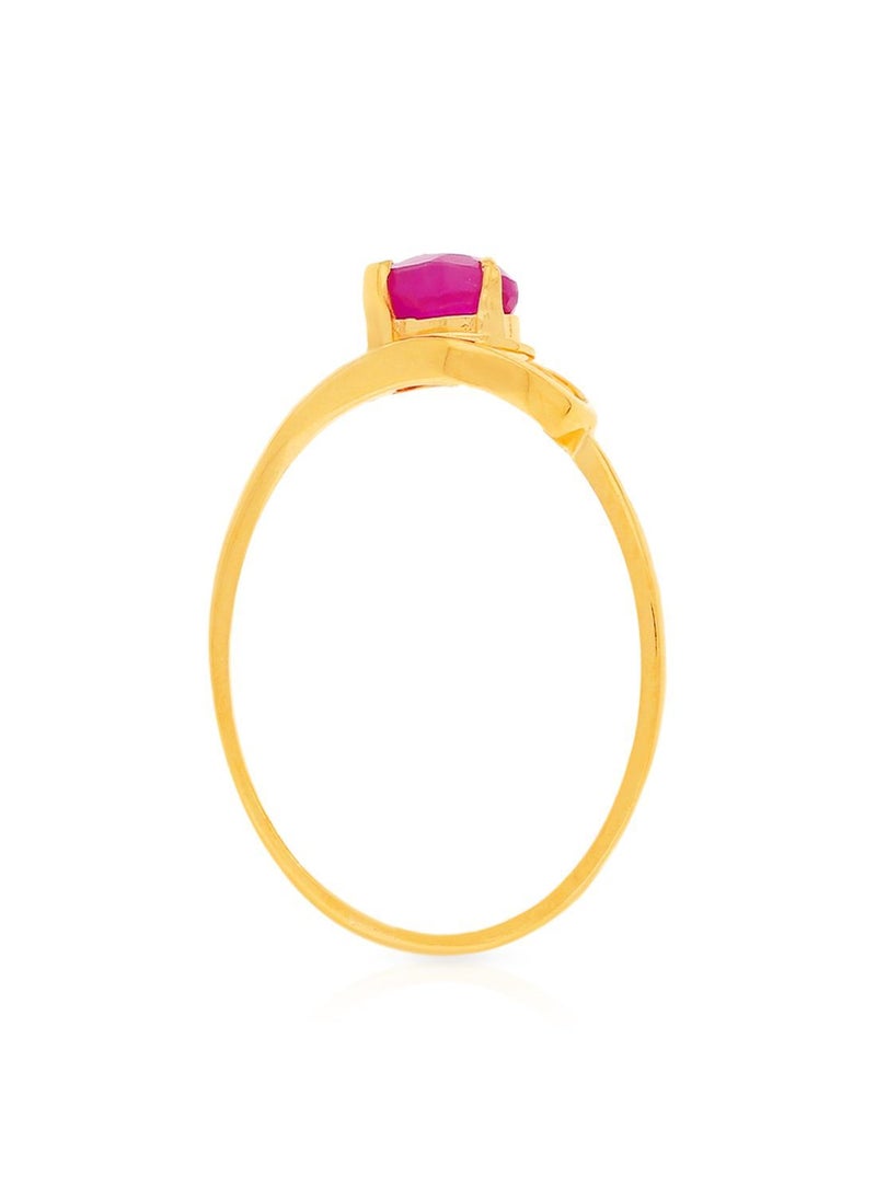 Malabar Gold and Diamonds - Malabar Gold and Diamonds 22 Carat 916 Purity Gemstone Ring PNAFNC082RN1Y14 - Image 1