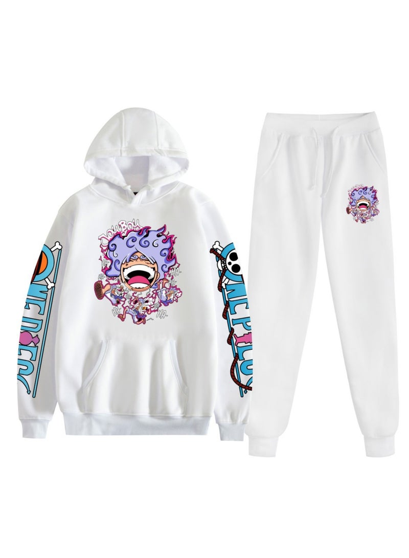 KUYING New One Piece Velvet Hoodie Two Piece Set  - Image 1
