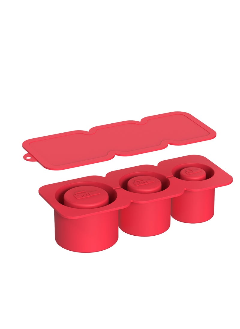 TEAM LUXURY Stanley Ice Mold, Tumbler Ice Trays For Freezer With Lid, Silicone Round Ice Cube Mold For 40 Oz Tumbler Cup, Silicone Ice Cube Tray With Lid And Bin, Reusable Ice Cube Trays, Whiskey Ice Cubes Mold  - Image 1