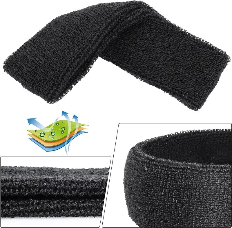 HZYH 4 Pcs Sport Kids Headbands, Sweat Headband for Boys Girls, Athletic Elastic Headbands, Good Stretch, Don't Slip Off Easily, for Football Basketball Headband, Over 5 Years  Old - Image 5