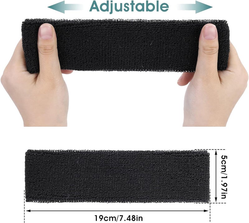 HZYH 4 Pcs Sport Kids Headbands, Sweat Headband for Boys Girls, Athletic Elastic Headbands, Good Stretch, Don't Slip Off Easily, for Football Basketball Headband, Over 5 Years  Old - Image 2