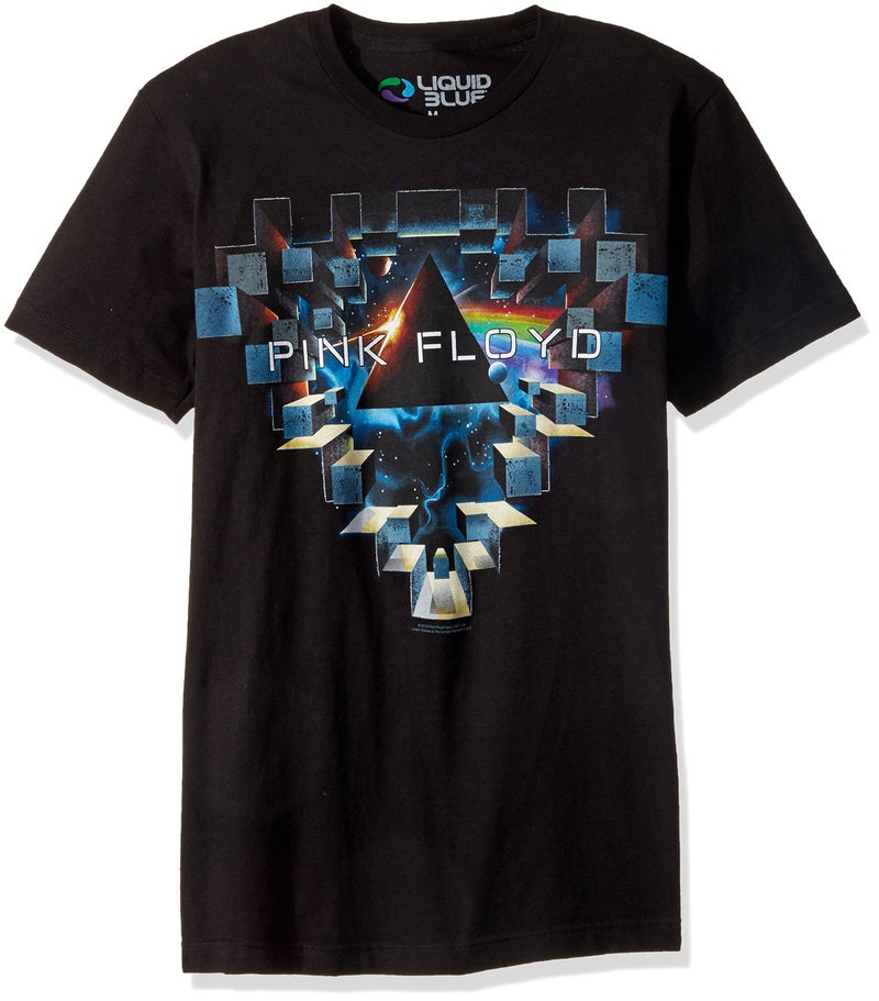 Liquid Blue Men's Standard Pink Floyd Space Window Short Sleeve T-Shirt, Black, X-Large - Image 4