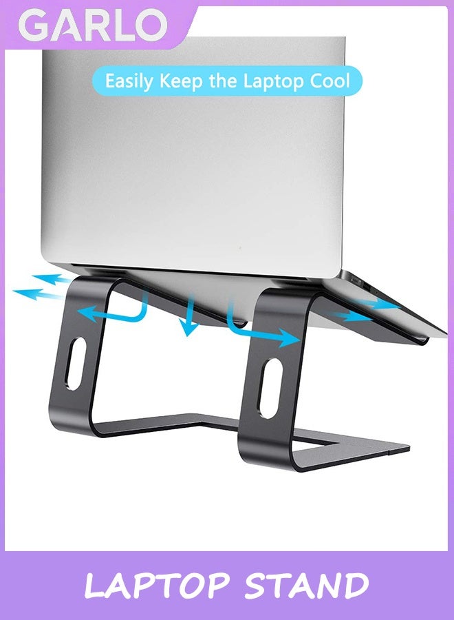 Garlo Laptop Stand, Ergonomic Aluminum Laptop Computer Stand, Detachable Laptop Riser Notebook Holder Stand Compatible with MacBook Air Pro, Dell XPS, HP, Lenovo More 10-15.6” Laptops. - Image 3