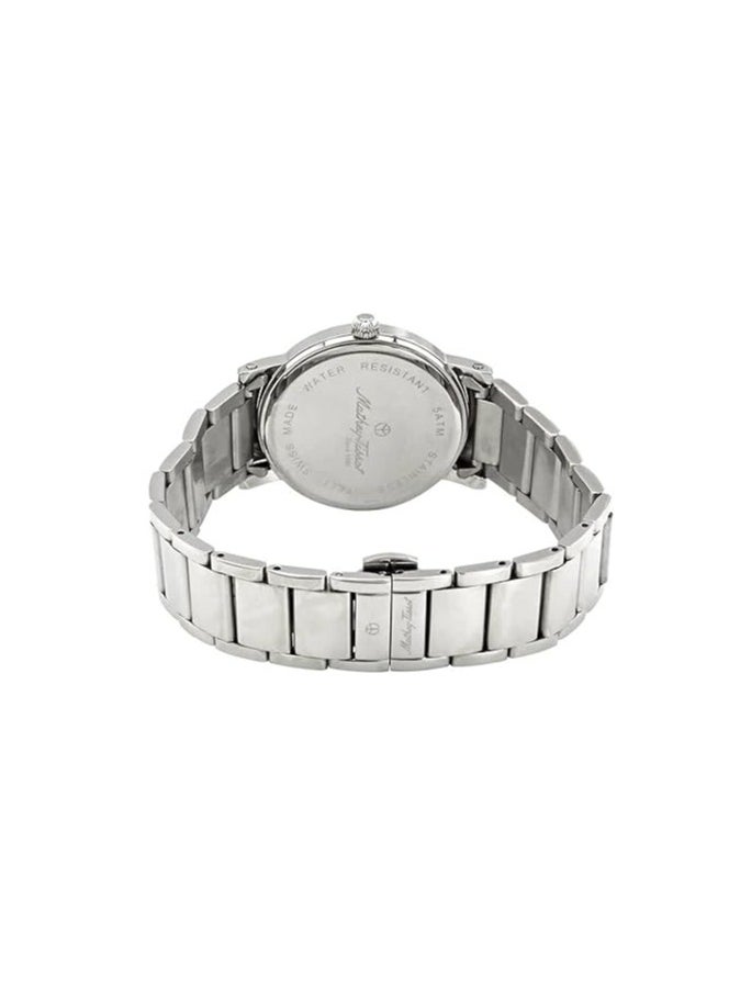 Mathey-Tissot City Metal 38mm H611251MAN Men's Quartz Stainless Steel Strap, Casual Watch, Silver  - Image 3