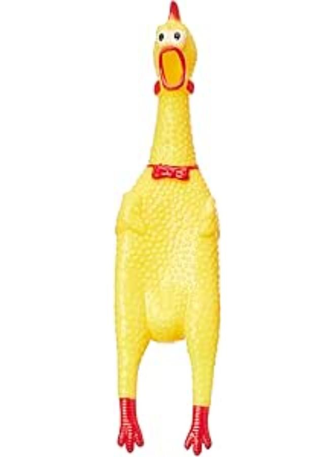 Squeeze shrilling screaming chicken squawking chicken fun dog toy 17cm s size