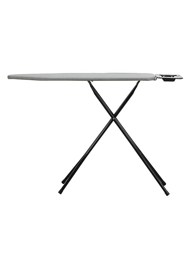LAWAZIM 15"x48" Ironing Board with Iron Rest - Foldable and Heat Resistant Iron Rest, Padded Surface, Lightweight Black Frame with Gray Cover - for Small Spaces, Apartments, Laundry Rooms, and Closets - Image 5
