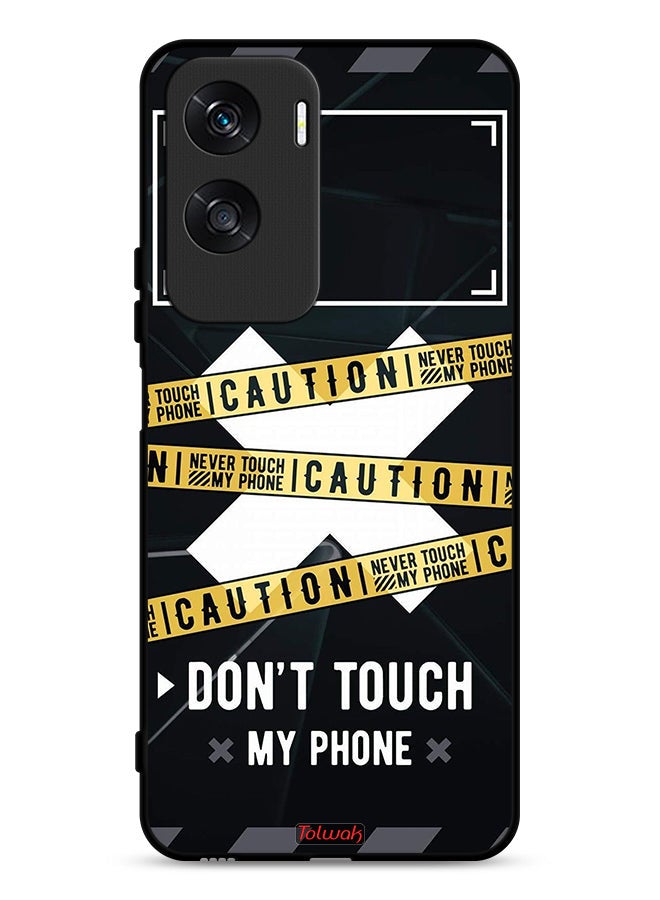 Tolwak Honor X50i 5G Protective Case Cover Caution Never Touch My Phone  - Image 1