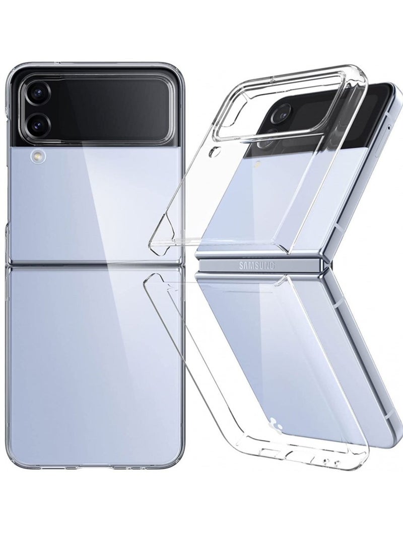 Raxoom Designed for Samsung Galaxy Z Flip 4 Case,Ultra-Thin Hard Transparent Premium PC Lightweight Protective Phone Cover for Samsung Galaxy Z Flip - Image 1