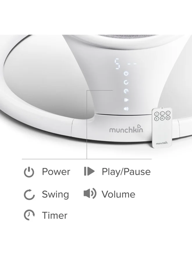 Munchkin Bluetooth Enabled Lightweight Baby Swing
