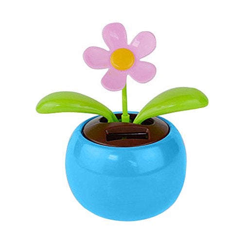 Spedy Car Decoration Solar Power Dancing Flower - Blue Snews_54 - Image 1