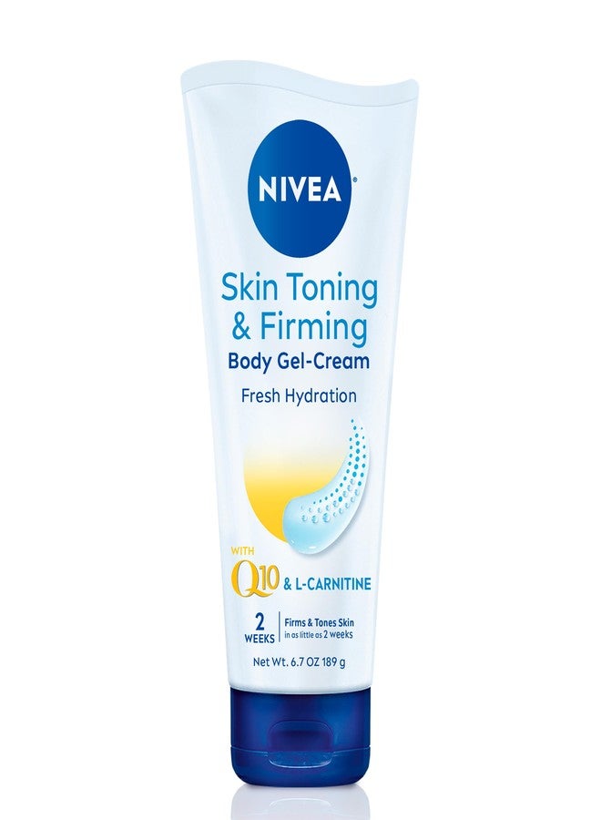 NIVEA Skin Firming & Toning Body Gel Cream with Q10, Hyaluronic Acid and Vitamin C, Clinically Tested Skin Firming & Toning Cream, 72-Hour Moisture, 6.7 Oz Tube - Image 1