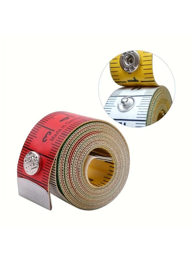 FLOVAZO 3 Packs Soft Body Measuring Tape - 150cm Fabric Tape with Double-Sided Hidden Buckle for Accurate Home Measurements - Image 4
